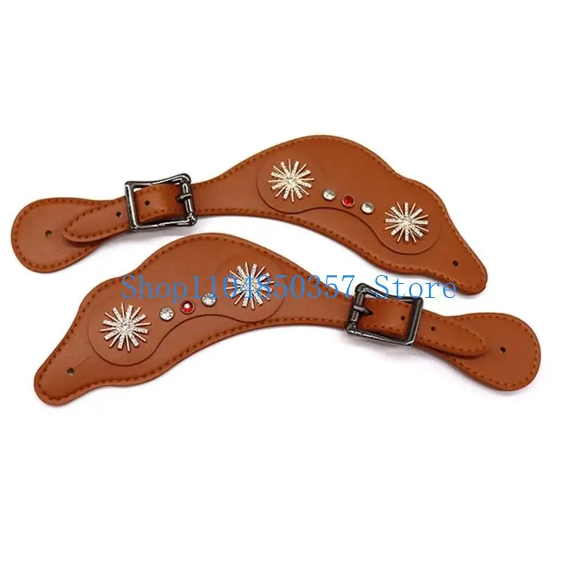 Регулируемая длина, ботинки из искусственной кожи с хорошим ремешком, ботинки с цветочным принтом в стиле вестерн, хороший ремешок, энаestrians, декоративные аксессуары, простые в использовании