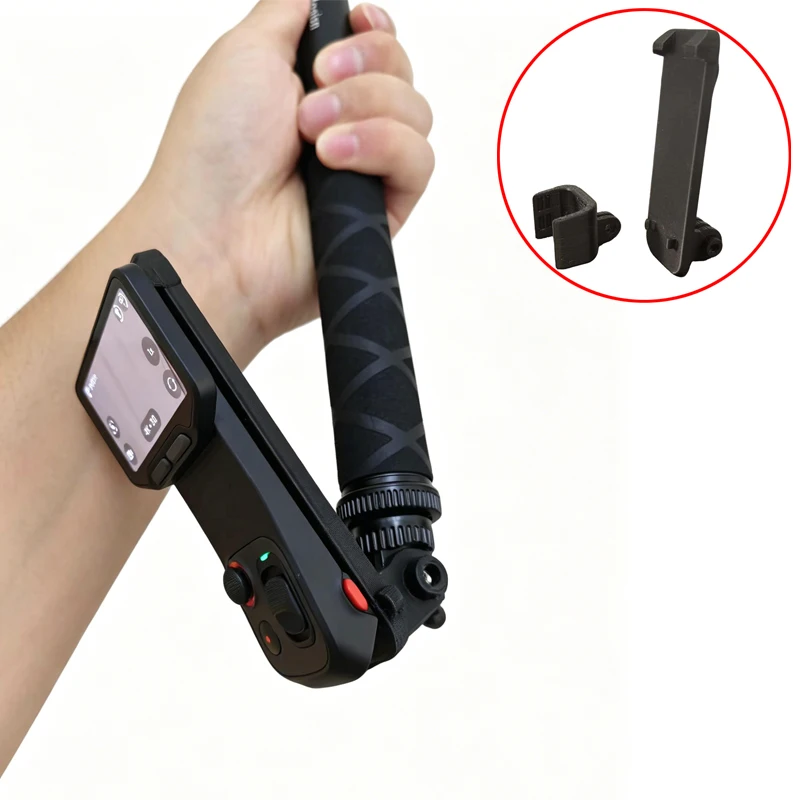 1Set For Insta360 Luna Ultra Camera Mount Adapter Detachable Touchscreen Mounting Plate Kit Compatible w Neck Strap/Selfie Stick