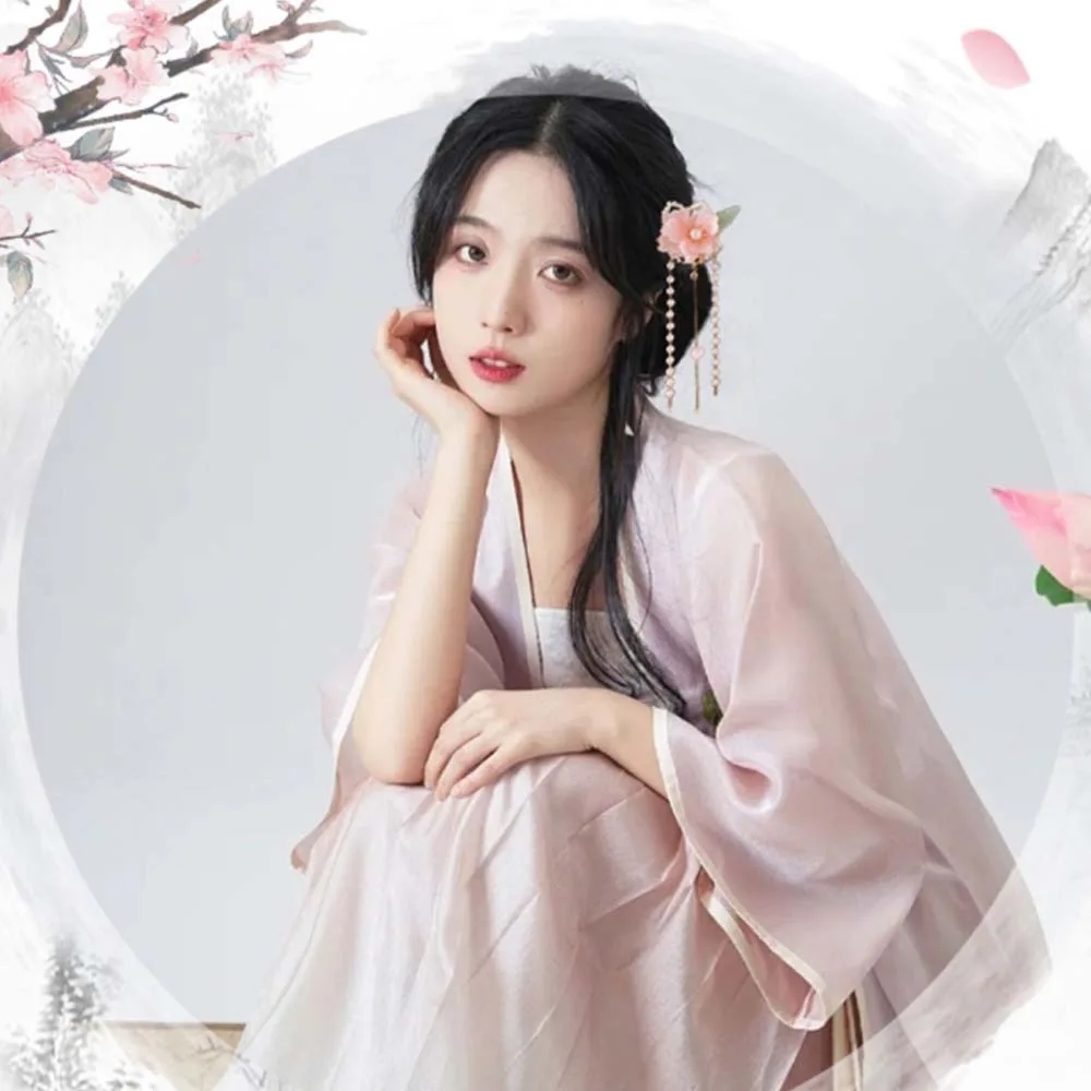 

Hair Accessories Flower Chinese Style Hairpin Set Tassel Pearls Hanfu Hair Stick Earrings Alloy Butterfly Hair Comb Girls
