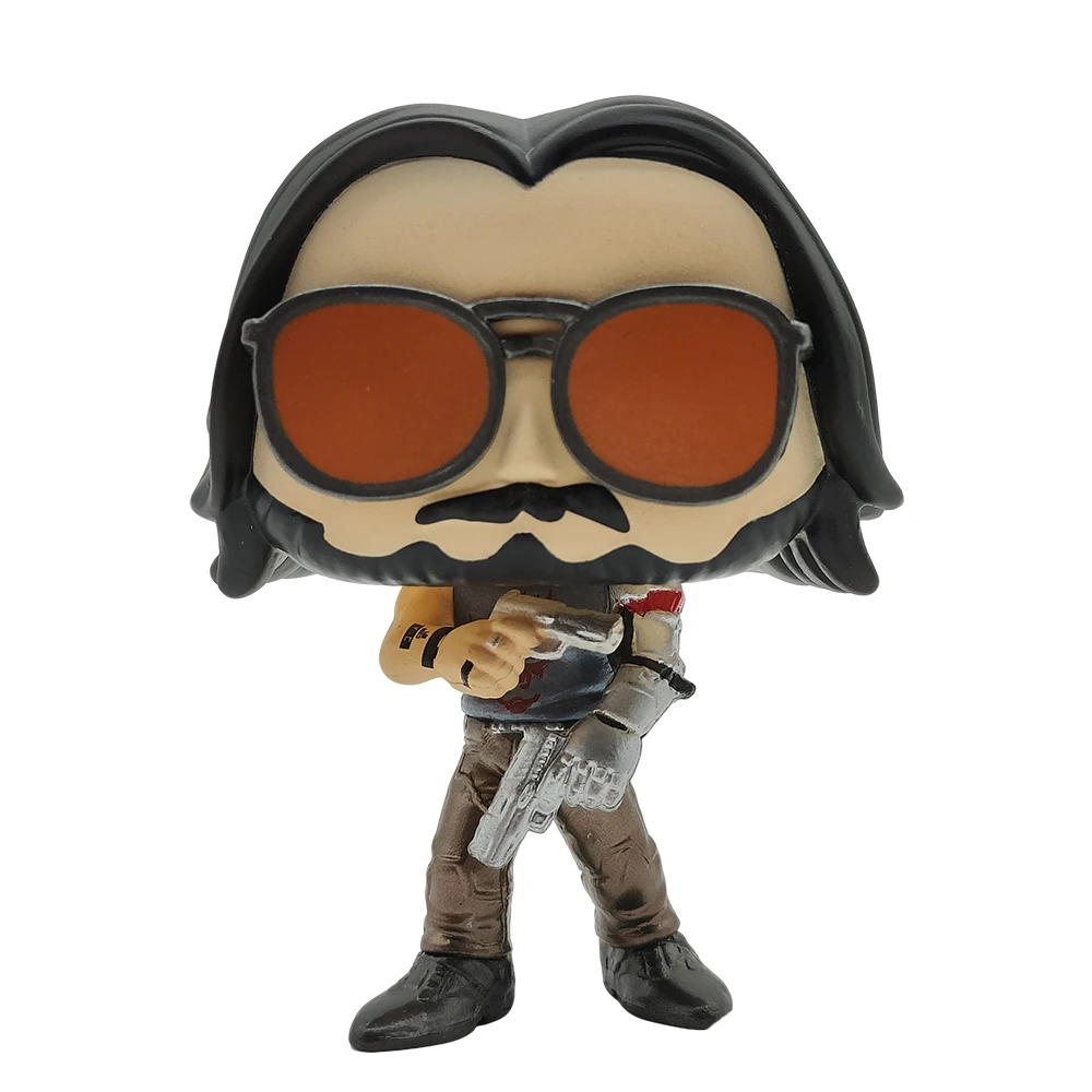 Figura de vinilo de Johnny Silverhand 592 de Cyberpunk 2077, modelo de colección de accesorios de videojuegos, figura de acción, juguetes.