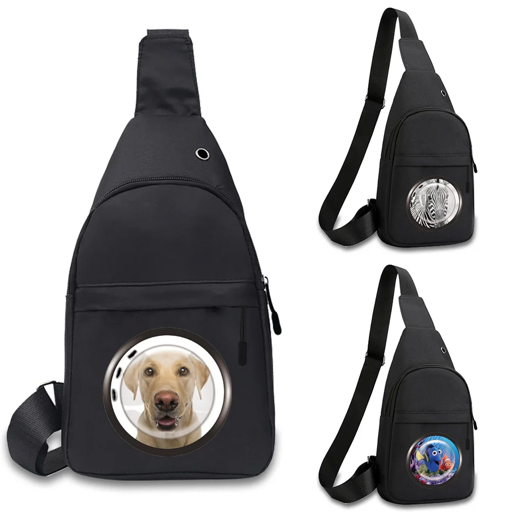 

Новинка 2025, мужская нагрудная сумка для путешествий, пешего туризма, большая вместительная оконная серия, повседневная сумка на плечо, модная многофункциональная нагрудная сумка