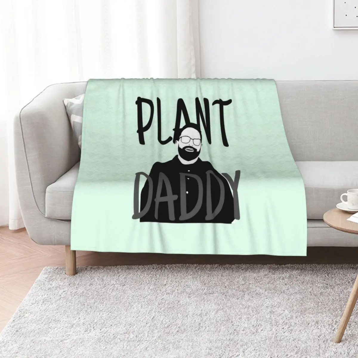 Plant daddy Throw Blanket For Decorative Sofa Soft Big Sleeping Bag Plaid Winter beds Vintage Blankets