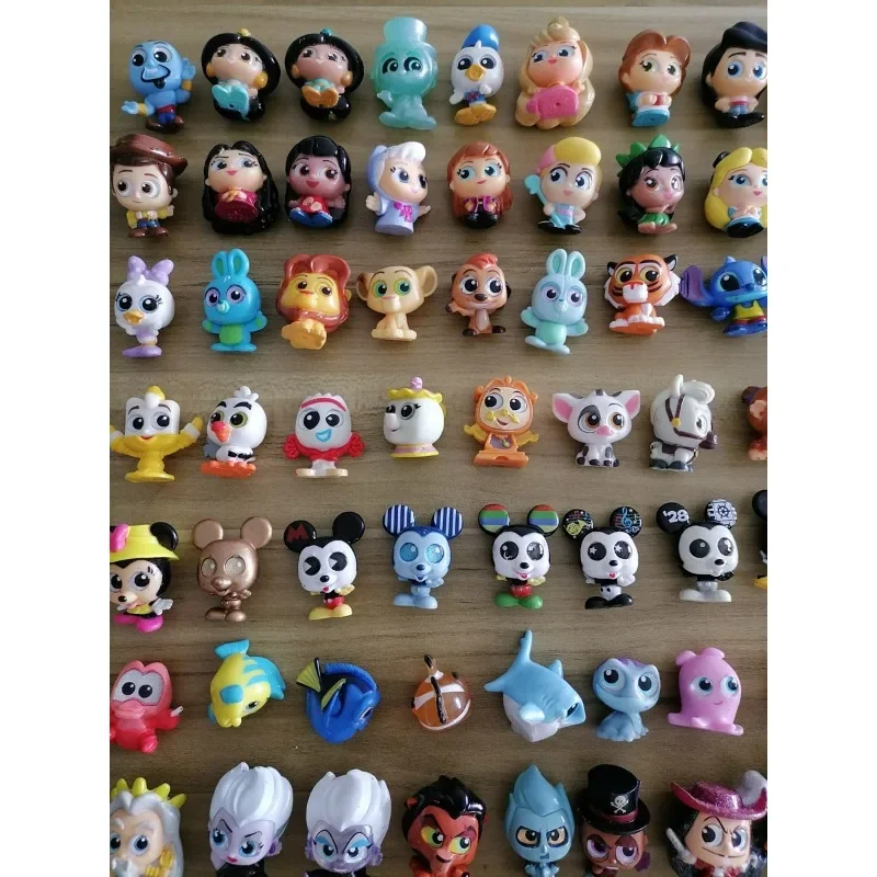 Disney Doorables Anime Fourth Generation Cute Elsa Minnie Kawaii Glass Eye Figure Model Doll Toys Desktop Ornaments Kids Gifts