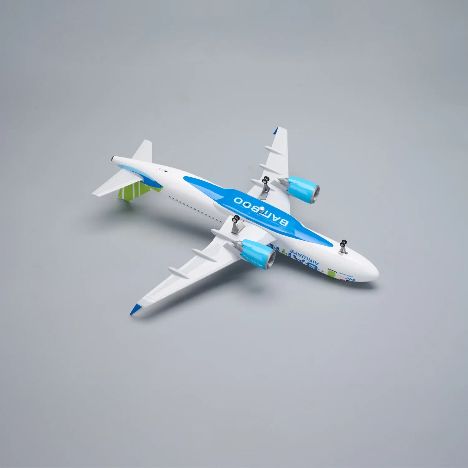 47cm Bamboo A320neo Airways Resin Diecast Airplanes 1/80 Scale Aircraft Models With Wheels Landing Gear Static Aviation Fun Gift
