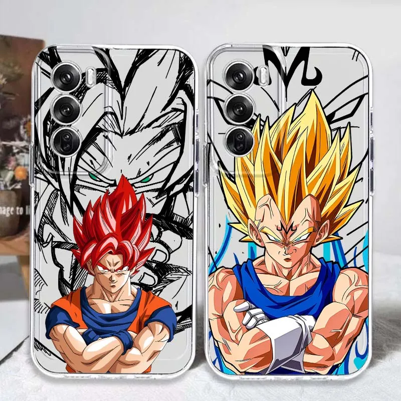 

Dragon Ball Vegeta Manga Case For OPPO A11 A16 A55 A56 A57 A72 A52 A73 A74 A54 A76 A78 Find X5 X6 X7 Ultra Pro 5G Transparent