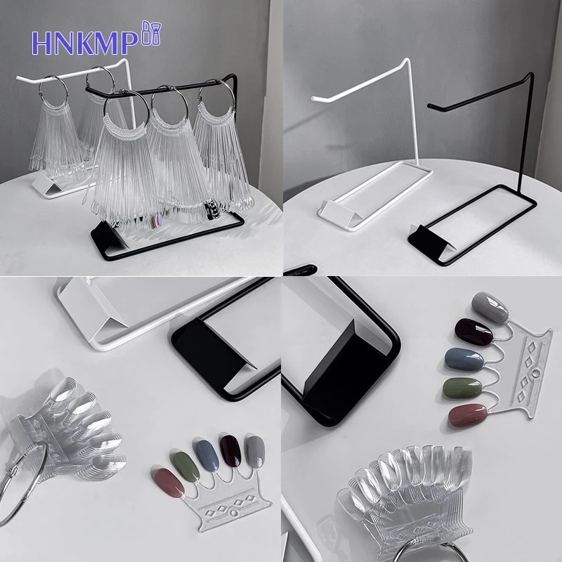 False Nail Art Color Card Display Stand Gel Polish Template Fan Shape Nail Art Tips Sample Stand Nail Polish Practice Palette