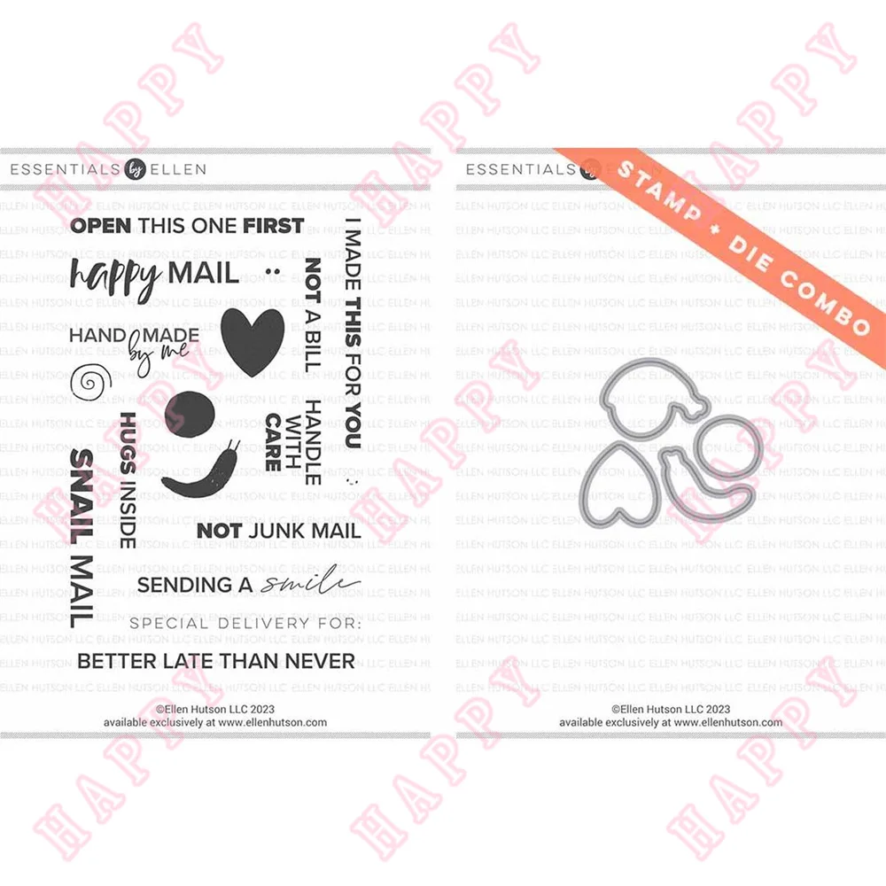 New Metal Cutting Dies And Stamps Snail Mail DIY Scrapbooking Envelope Diary Photo Album Paper Cards Decorative Craft Embossing