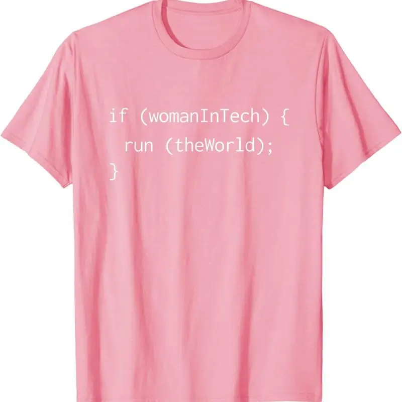 

Женская футболка с забавным кодированием в технике