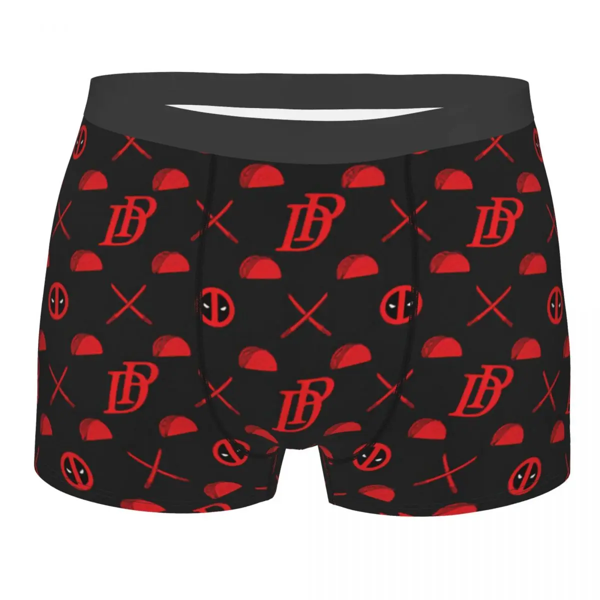 Custom Funny Superhero Comics Deadpools Pattern Boxers Shorts Mens Briefs Underwear Novelty Underpants