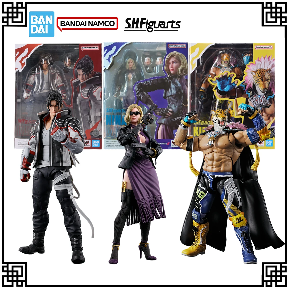 

Bandai Genuine Original In Stock SHF TEKKEN 8‌ Anime Figure JIN KAZAMA NINA WILLIAMS KING Action Figures Toys For Boys Gifts