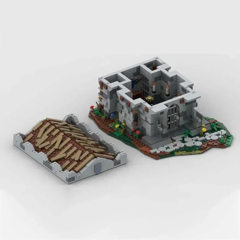 

Middle Model Moc Building Bricks King's Grave And Village Church Technology Modular Blocks Gift Christmas Toys DIY Sets Assembly