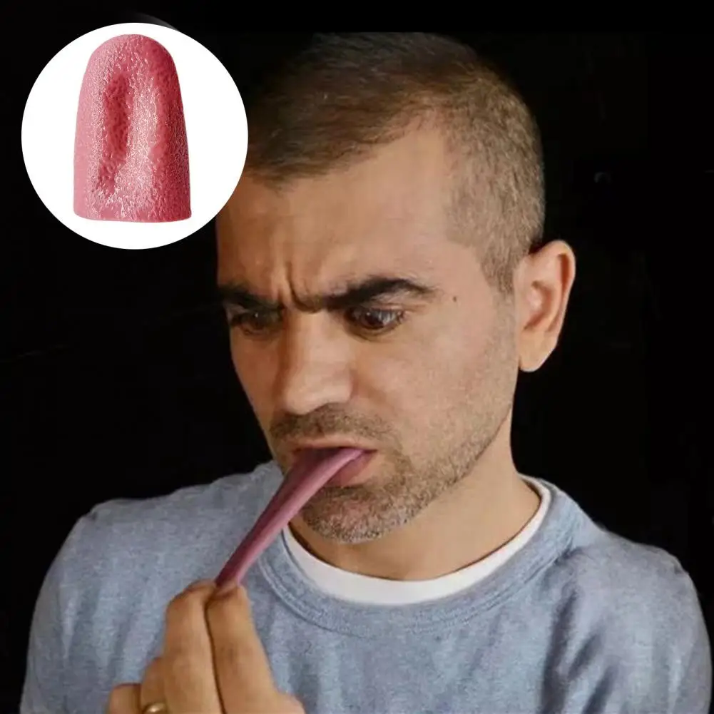 Realistico Fake Tongue Prop per spettacoli magici Halloween spaventoso divertente lingua strumento di trucco riutilizzabile mentalismo Magic Street performance