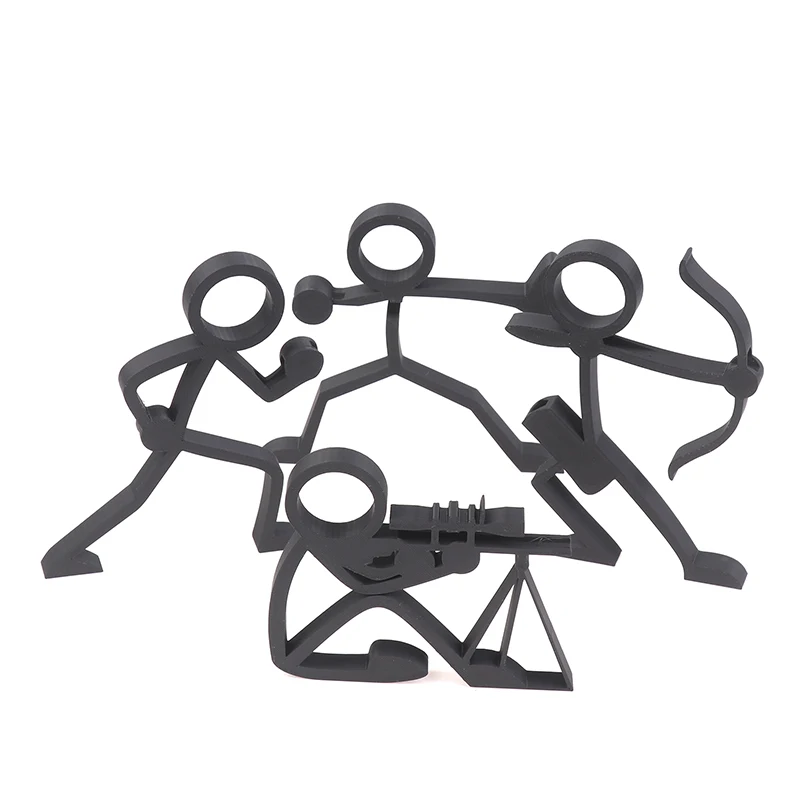 Pen Stands Pen Containers Desktop Ornaments Stationery Desktop Sculptures Gifts 3D Printed Stick Figure Pencil Holders