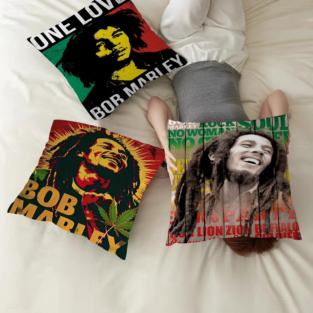 

Bob Marley Pillow Gifts Home Office Furnishings Bedroom Sofa Car Cushion Cover Case 45x45cm