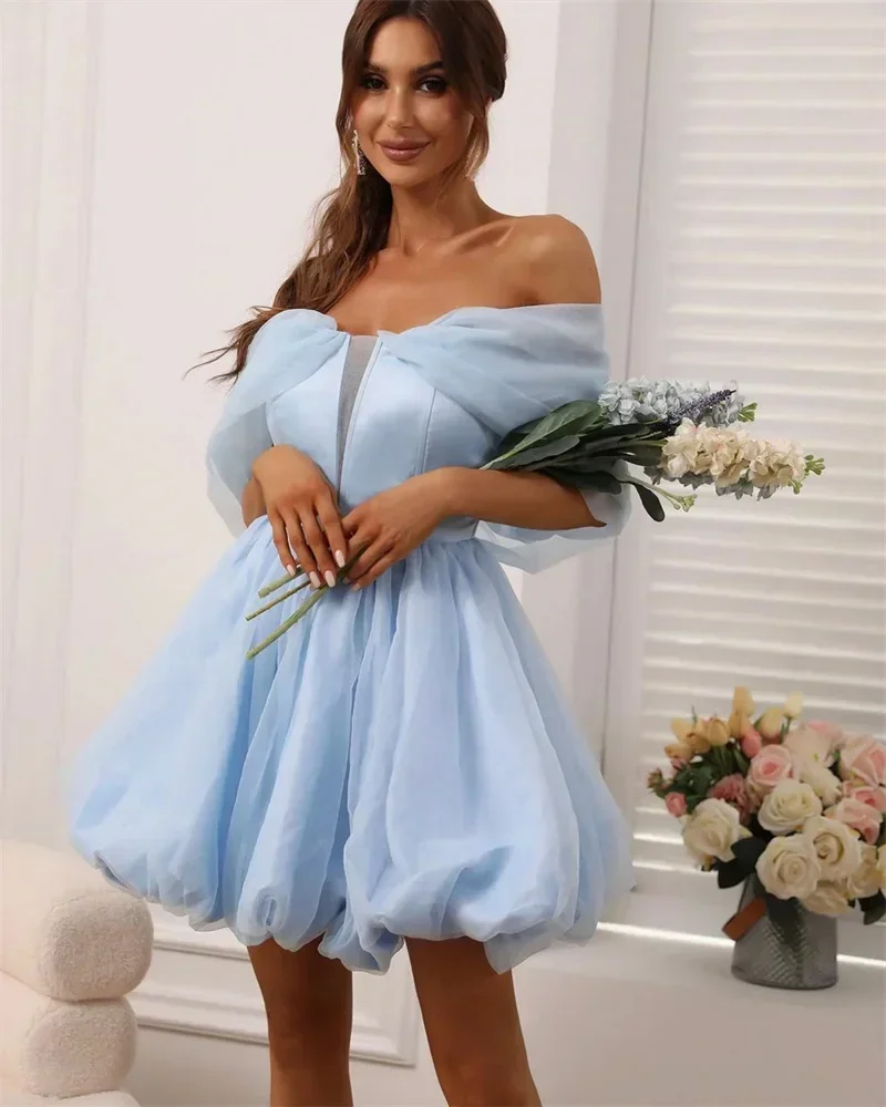 ショートプロムパーティーホームカミングカクテルイブニングドレスボールガウンシックでエレガントな女性のドレス女性のための新しいドレスカスタマイズ