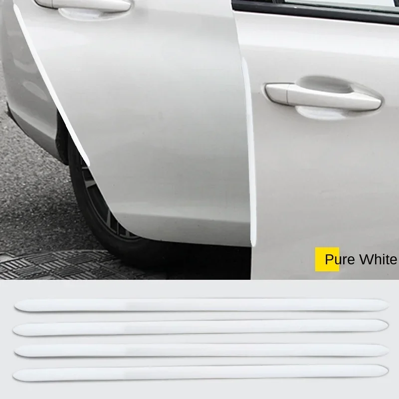 4pcs Car Sticker Door Edge Guards Trim Molding Protection Strip Scratch Protector Car Crash Barriers Door Guard Collision