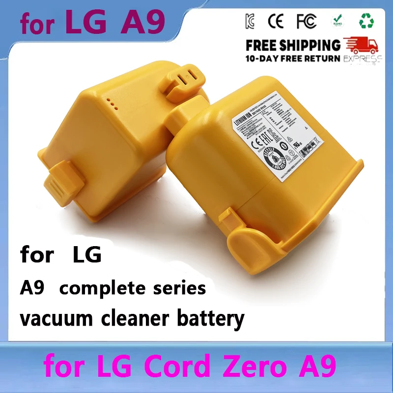 

Replacement Battery for LG A9 Cord Zero A9,A9S,P9,A9K-CORE,A9N,A9M,A9MAX,A9T-Ultra,A9K-PRO,A9 Plus 25.55V 6000mAh