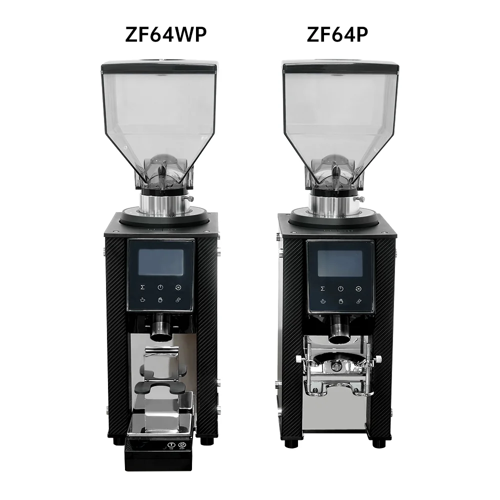 Efficient Commercial Coffee Grinder Automatic Dosing Function Barista Approved Commercial 64Mm Flat Burr Zf64Wp Coffee Grinder