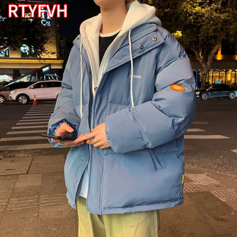 Women's Winter Oversize Jacket 2024 Down Cotton Padded Coat Female Loose Casual Overcoat Female Fashion Hooded Short Parkas