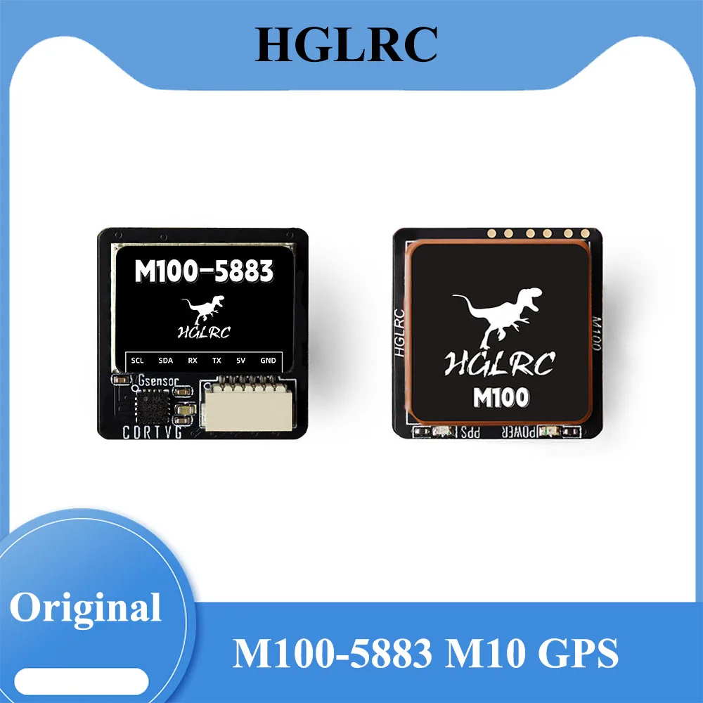 

HGLRC M100-5883 M10 GPS Module with Compass Ceramic Antenna 72CH 21x21mm for RC Airplane FPV Long Range