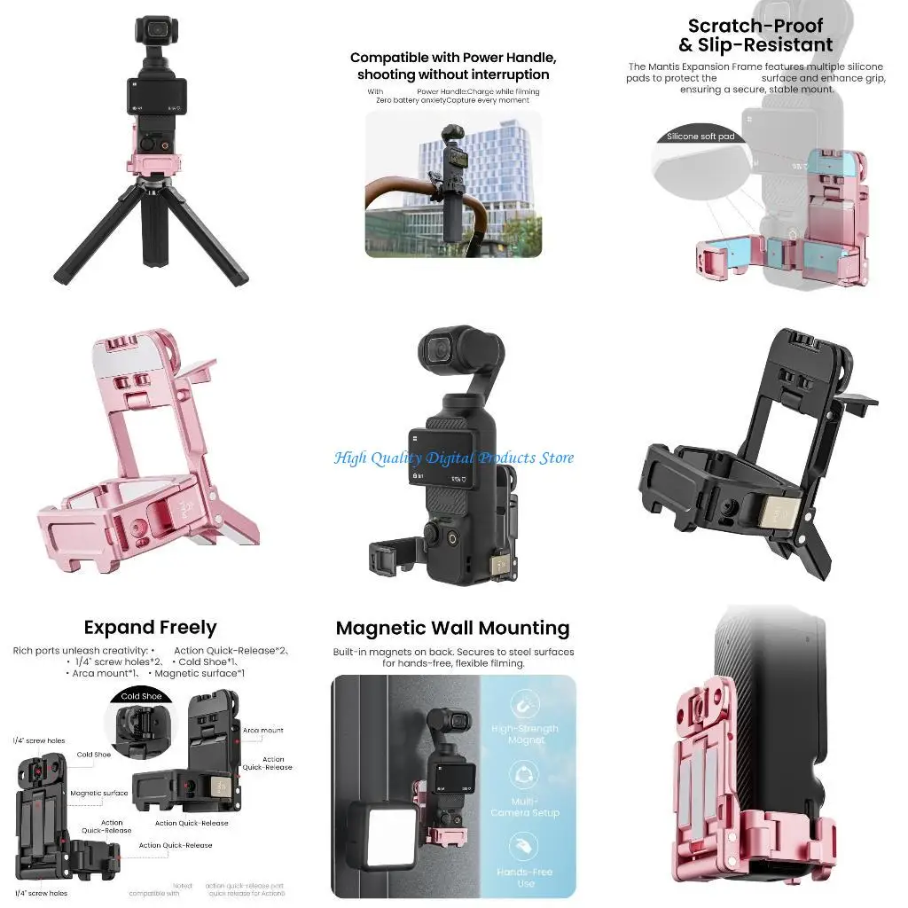 u2je-磁気カメラ取付フレーム迅速な取り外しコンテンツクリエイター防水屋外写真