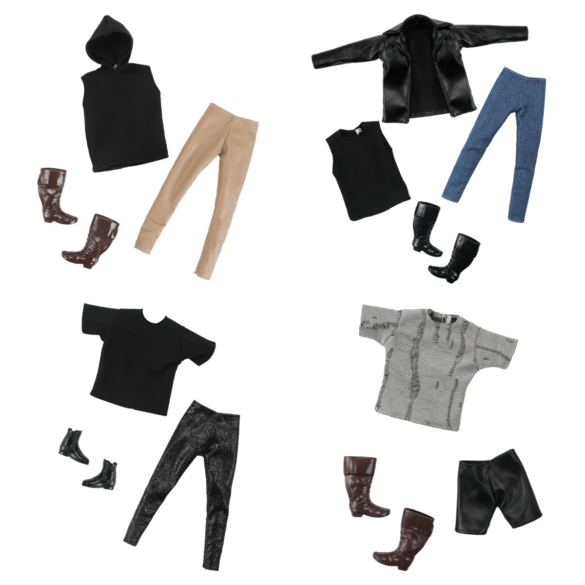 1/6 Male Doll With Clothes Shoes Muscle Soldier Men Doll Figures Coat Pants Boots Shirt DIY Doll Dressing Parts