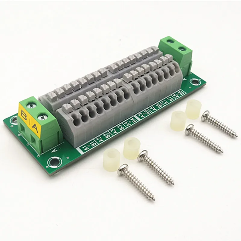 2x16 Position Spring Terminal Module 16Amp 48V  DistributionPower Breakout Board Connector