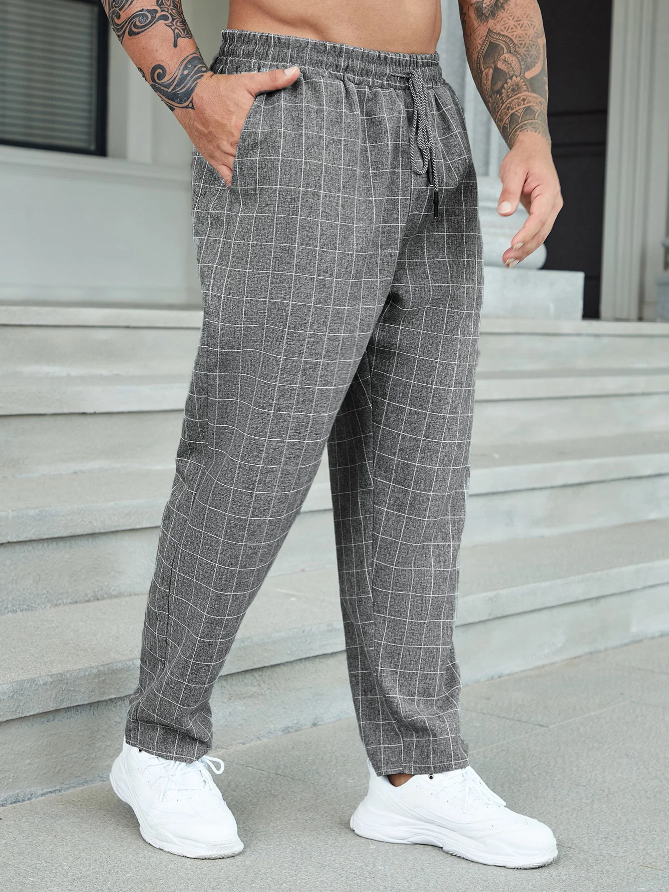 Übergrößen Herren Freizeithosen Vier Jahreszeiten Urban Fashion Bequeme Loose-Fit Hosen für Männer