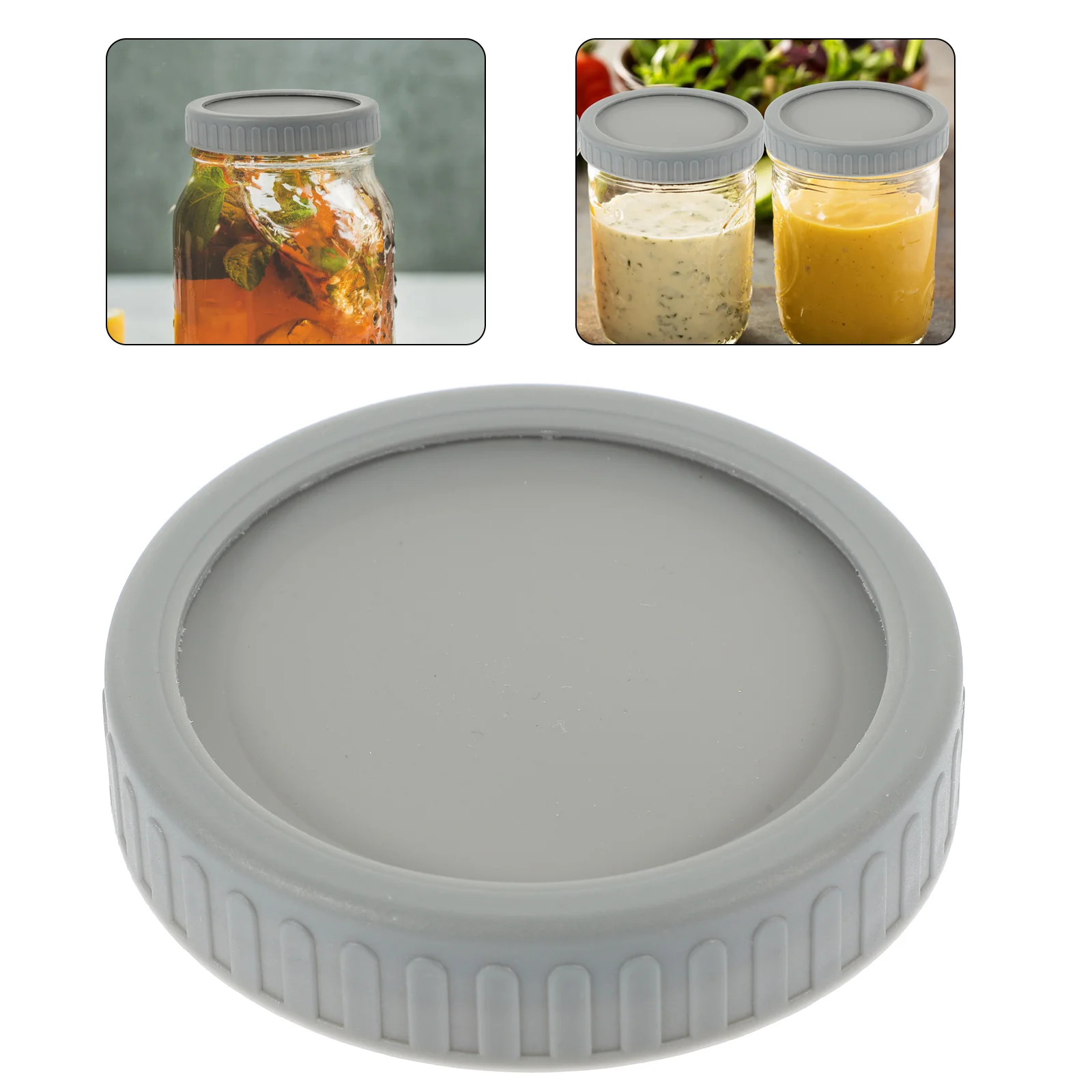 

Mason Jar Lids Large Mouth Reusable for Bottles Jars Sealing Covers Wide Storage Can