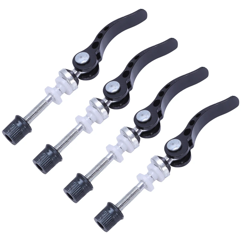 

4X Black Bicycle Quick Release Seat Post Clamp Binder 6 X 55Mm Rod