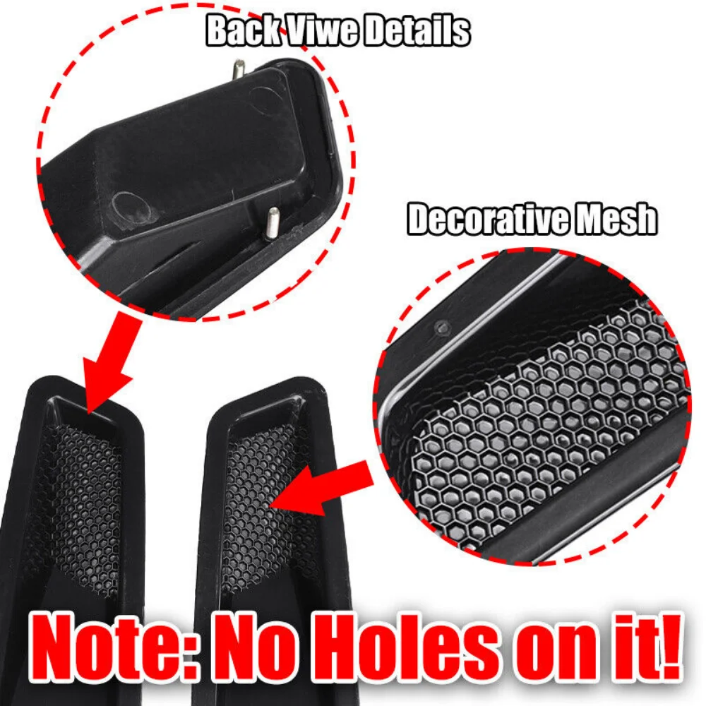 2X Bonnet Air Vents Engine Hood Car Exterior Parts For Mercedes Benz W204 C63 W205 W207 W212 W213 AMG Sedan Coupe Car Front Vent