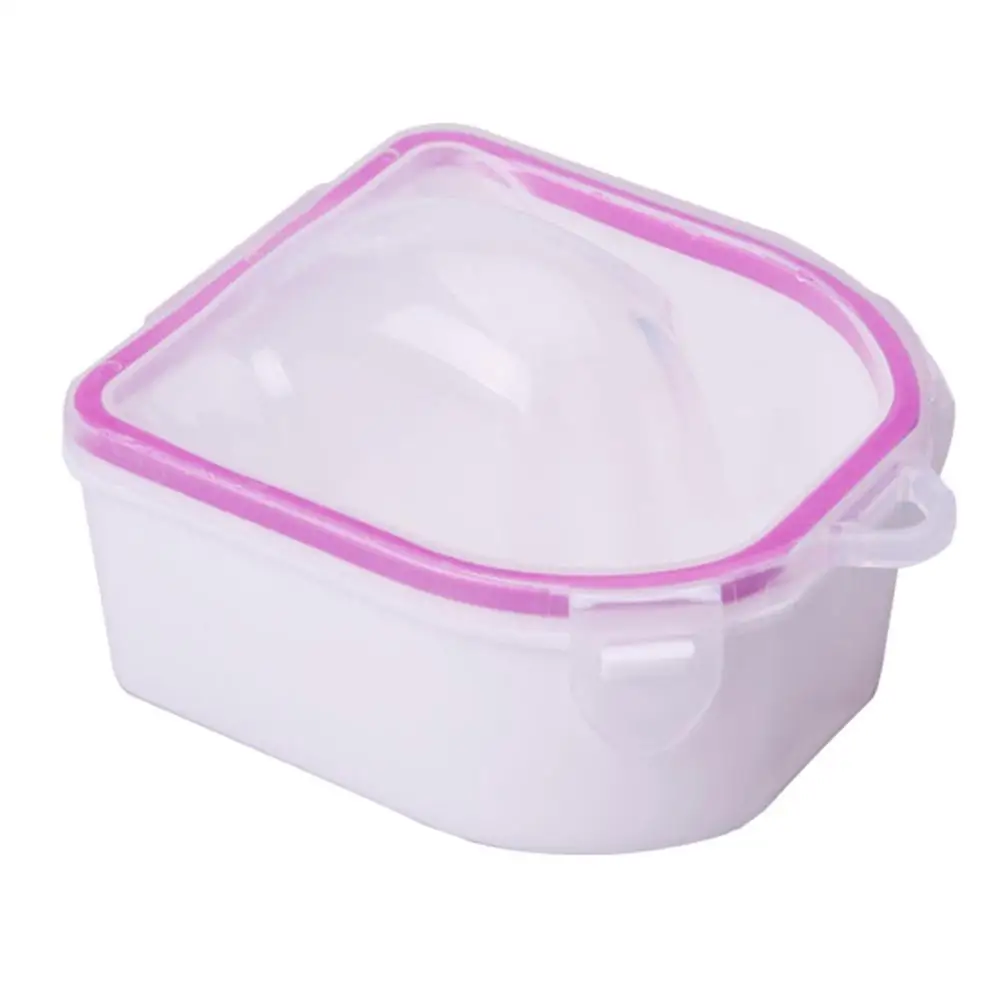 

2 Pcs Polish Removal Tray Soaker Bowls Manicure Bowls Nail Care Bowl Artificial Nail Removal Tool Home Salon Use
