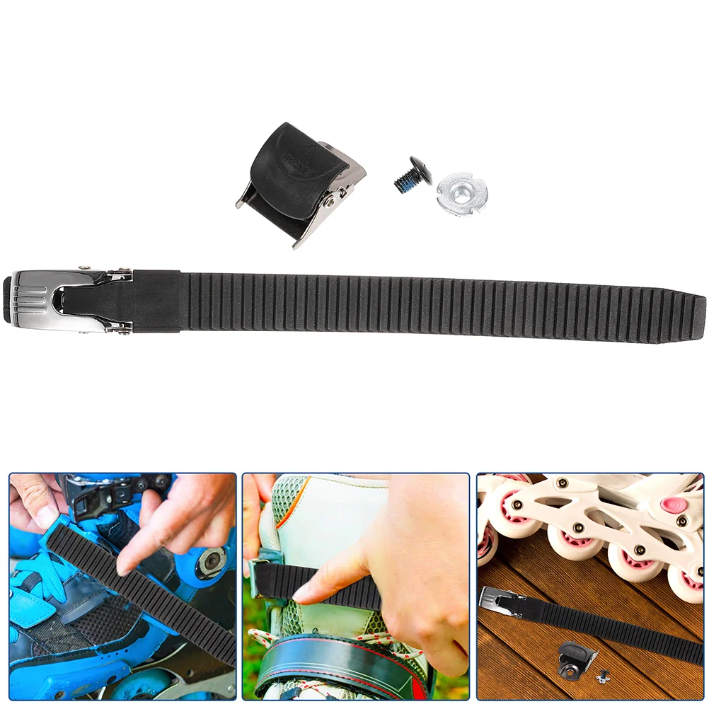 2 Sets Skate Shoe Buckle Replacement Belt Shoes Accessories Ice Skates Roller Strap Secure Boot Man