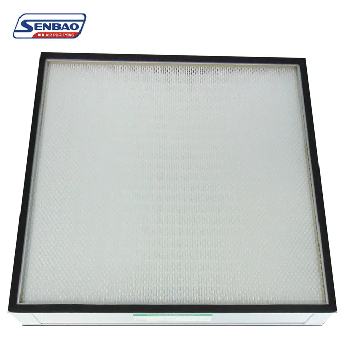 OEM Mini Pleated 0.3 Micron HEPA Filter H14 H13 610*610*69mm for FFU Fan Filter Unit Medium Grade for Hospital HVAC Cleanroom