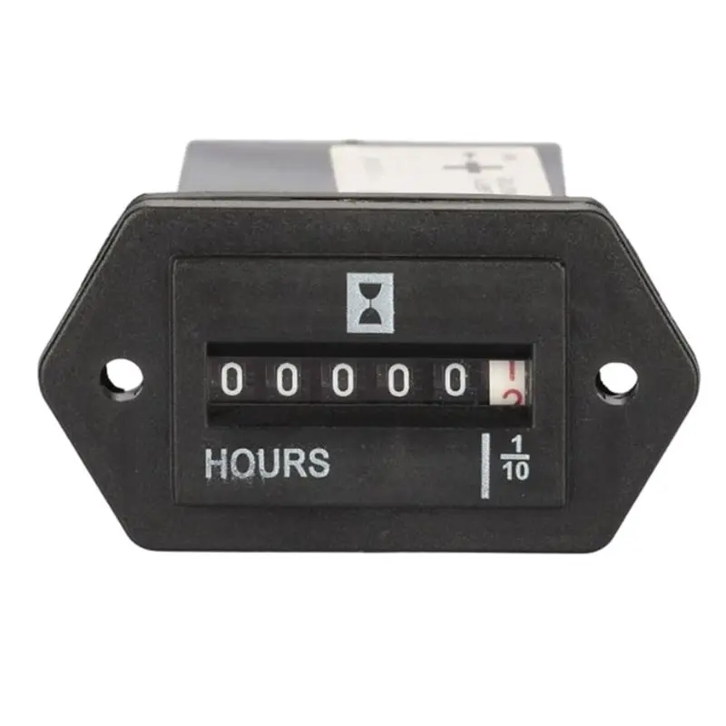 A69ESYS-1 DC 10V-80V For Engineering Vehicle Generator Hour Meter Rectangle Sealed Meter