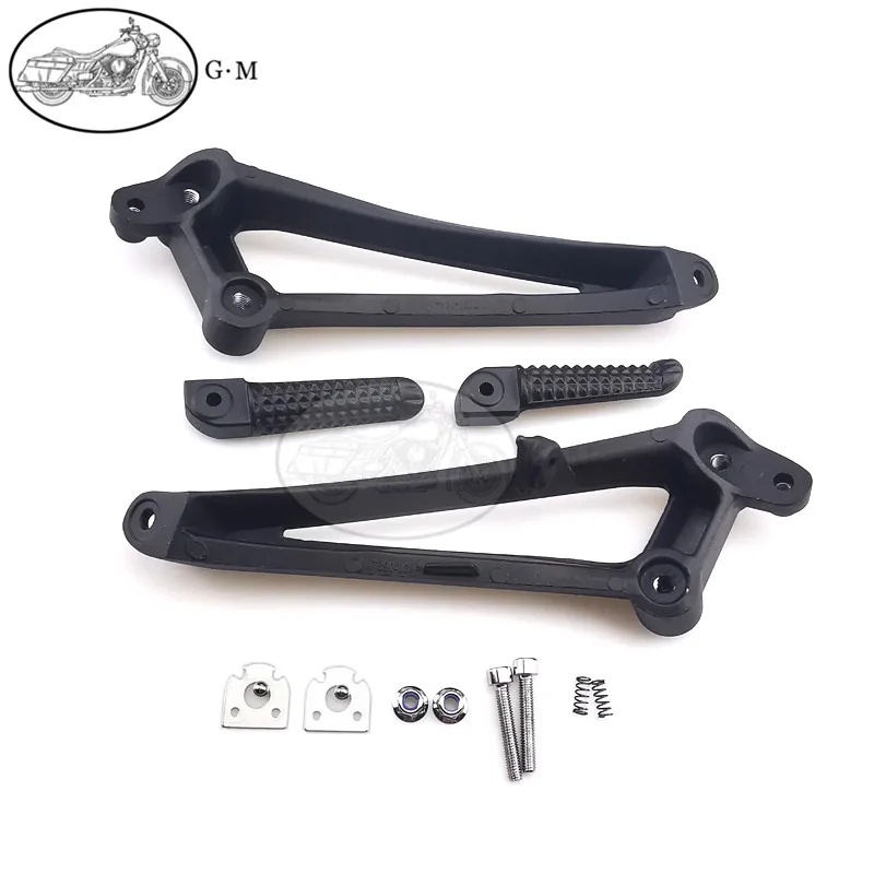 Motorcycle Rear Passenger Footrest Foot Pegs Bracket Set For Yamaha YZF R1 YZF-R1 2009 2010 2011 2012 2013 2014