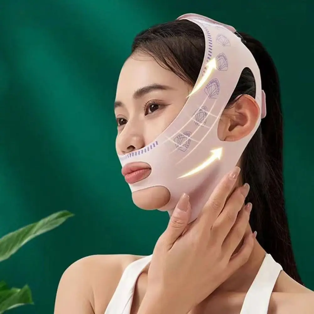 เครื่องมือดูแลผิว Lift UP Face STRAP Belt Mask ความยืดหยุ่น Anti-Wrinkle Lift หน้ากากรูปไข่ Beauty Sculpting Face Slimming STRAP Face