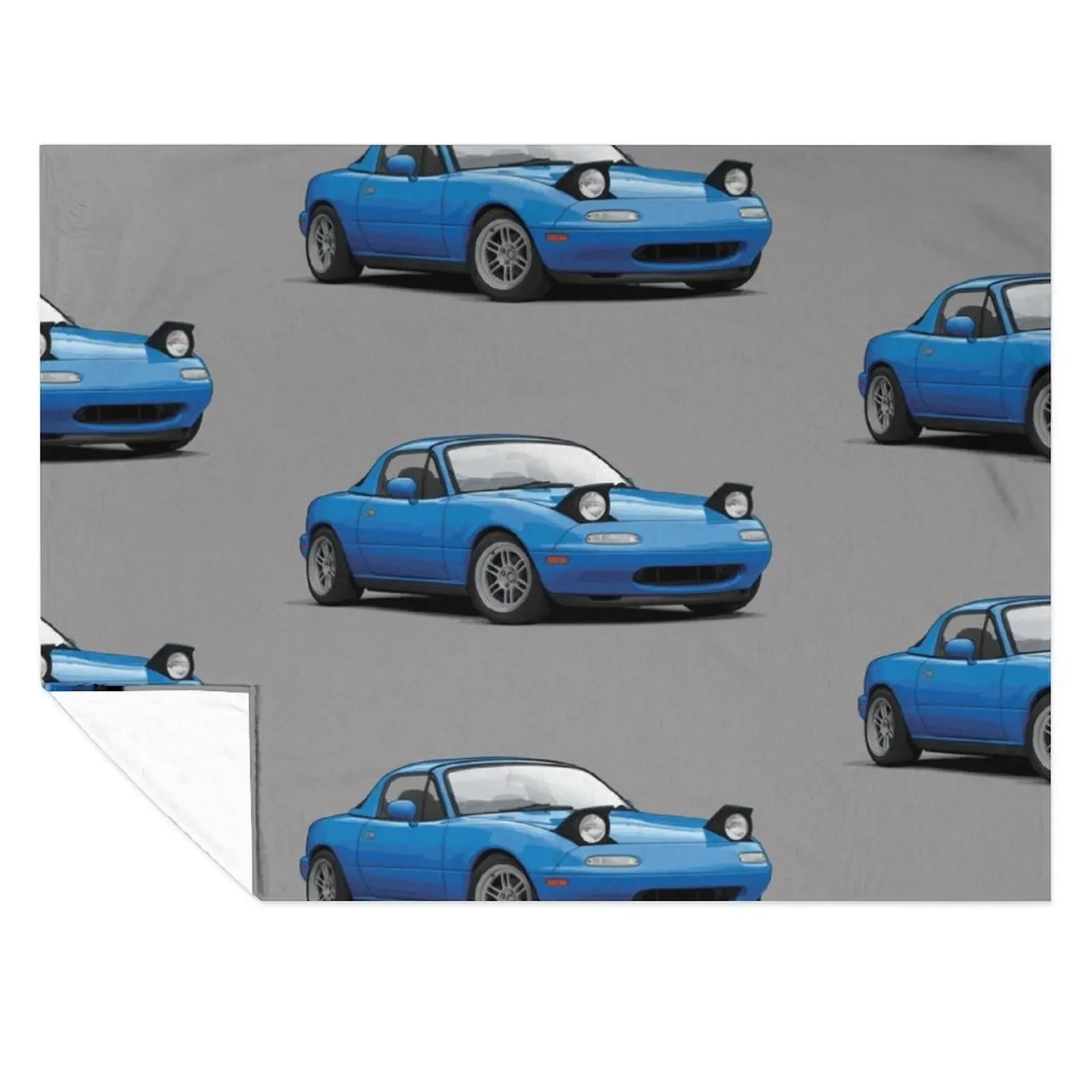 

Mx5 / Miata NA MK1 illustration Throw Blanket Extra Large Throw Multi-Purpose Soft Plaid Luxury Brand Blankets