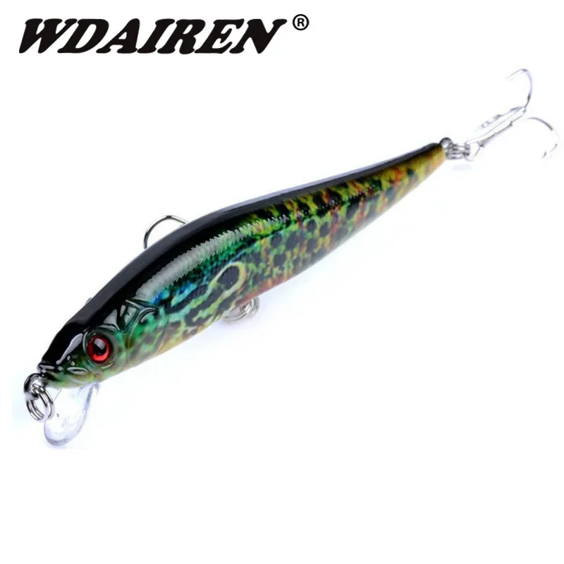 

1 Pc Minnows Fishing Lures 10cm 9.5g Wobbler Crankbait Artificial Hard Baits for Bass Fishing Tackle with Treble Hooks Pesca