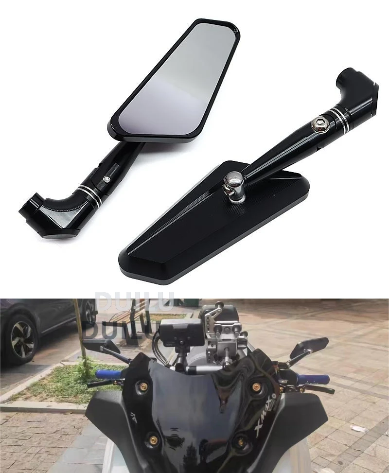 

Универсальное 1 пара бокового зеркала заднего вида для мотоцикла, алюминиевое регулируемое зеркало заднего вида для мотоцикла YAMAHA MT-09 FZ-09 MT09 SP MT07