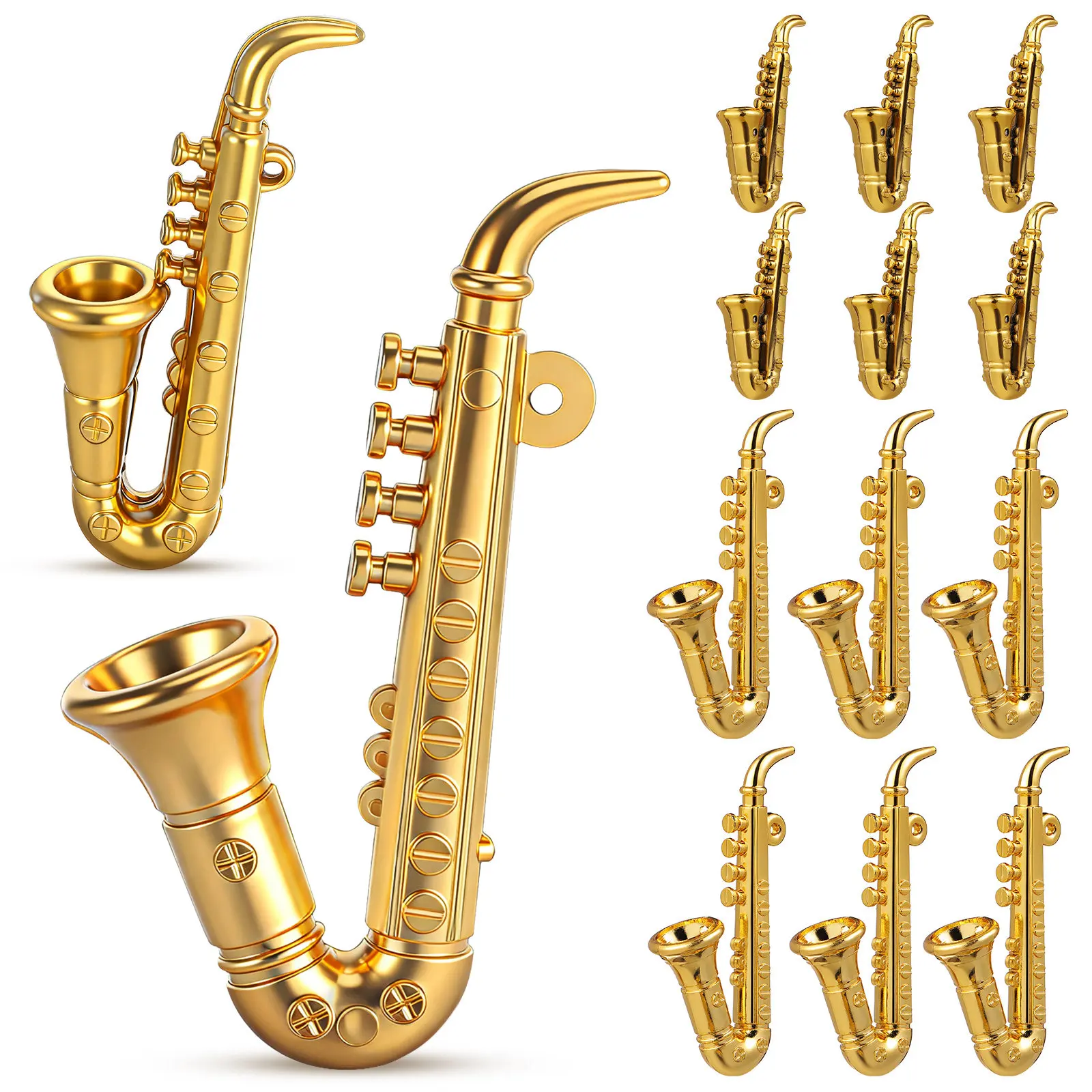 Musical Instrument Xmas Ornaments - 20 Pezzi Decorazioni a Forma di