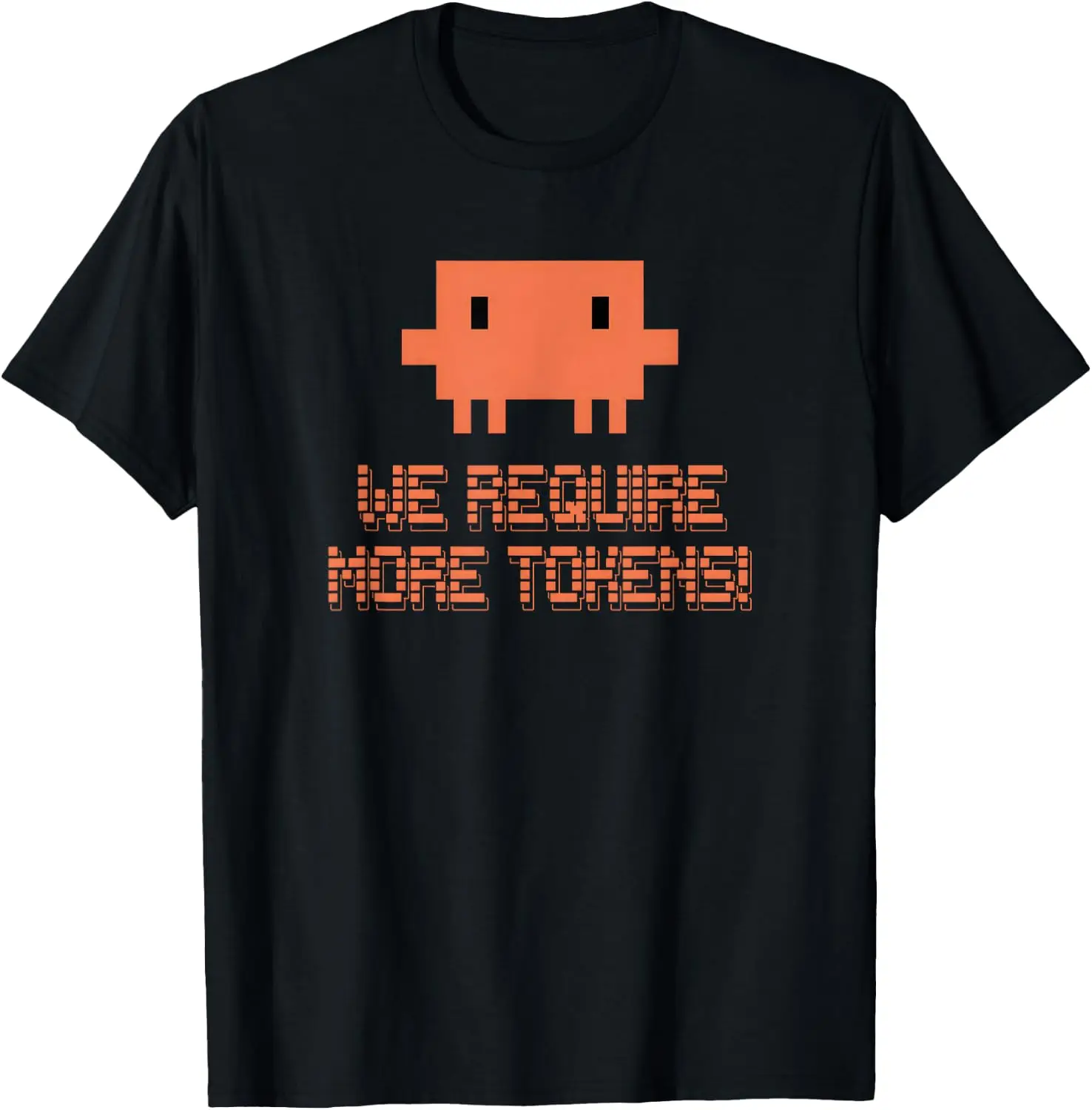 Retro Claude Code We Require More Tokens Gift For Men Women T-Shirt Men Women Unisex Novelty Graphic T‑Shirt, Classic Crew Neck 100% Cotton Tee, Lightweight Anti‑Pilling Breathable Casual Tops, Year‑Round Daily Outfit, Holiday Birthday Present Tee
