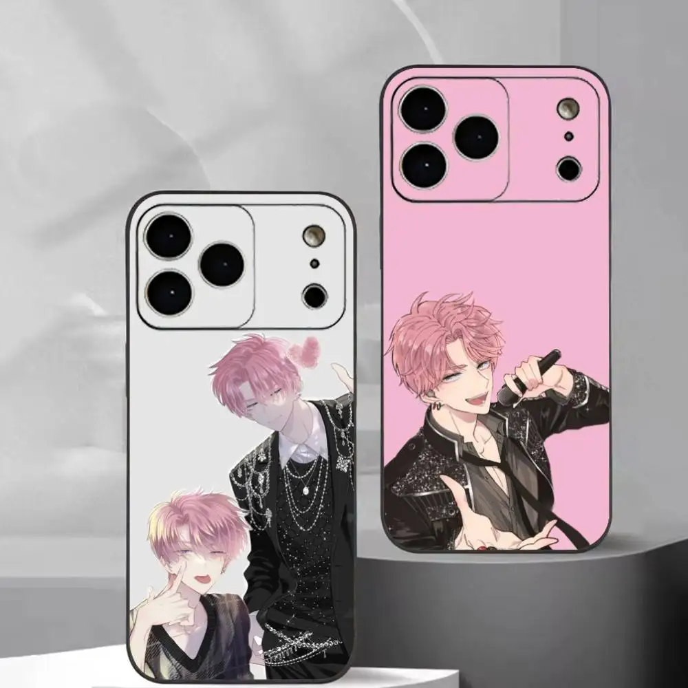 

Tamon s B-Side Phone Case For iPhone 17,16,15,14,13,12,11 Plus,Pro Max, Soft Silicone Black Cover