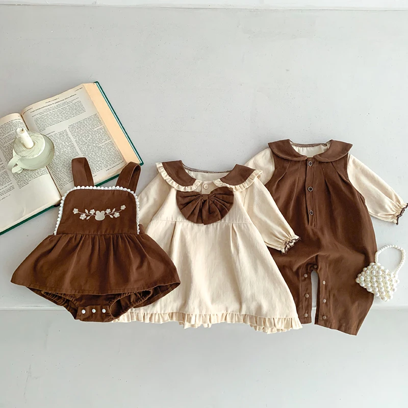2025 New Spring Korean Style 0-3Yrs Toddler Baby Girl Clothes Suit Autumn Children Clothes Newborn Baby Girls Clothing Set