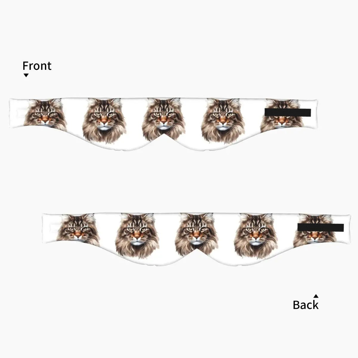 Maine Coon Cat sleep eye mask Light Blocking Portable Eye Cover for Girls Boys Home Sleeping Party Gift Eyeshade eyepatch view 3