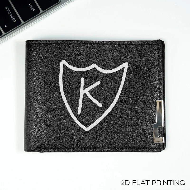 K SHIELD LOGO PORtafoglio IN PELLE DELL'UNITÀ di elaborazione DA UOMO SLIM BUSINESS STYLE DURABILE LEGGERO DURABILE LUCE DA GIORNO DESIGN MINIMALISTA MODERNO