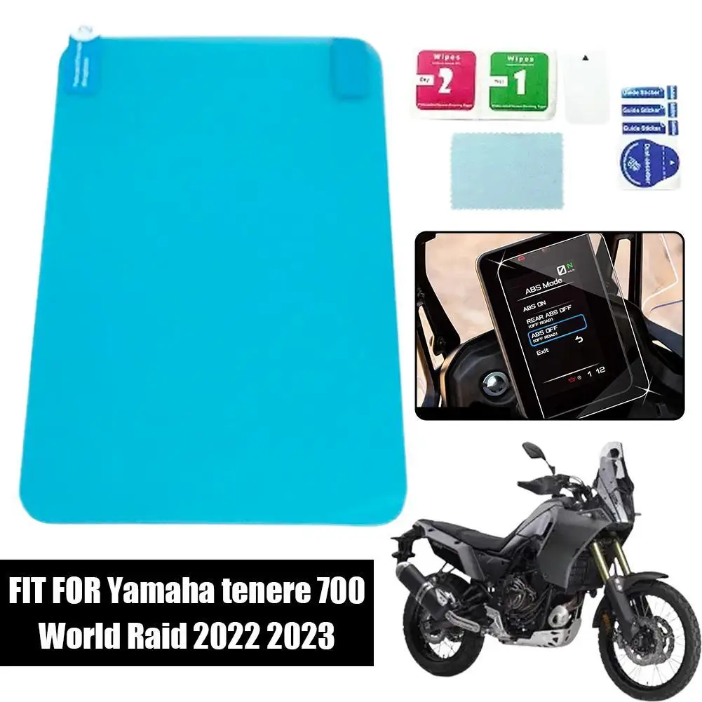 

2pcs Dashboard Screen Protector For Yamaha Tenere 700 World Raid 2022 2023 Motorcycle Anti ScratchDashboard Instrument Film
