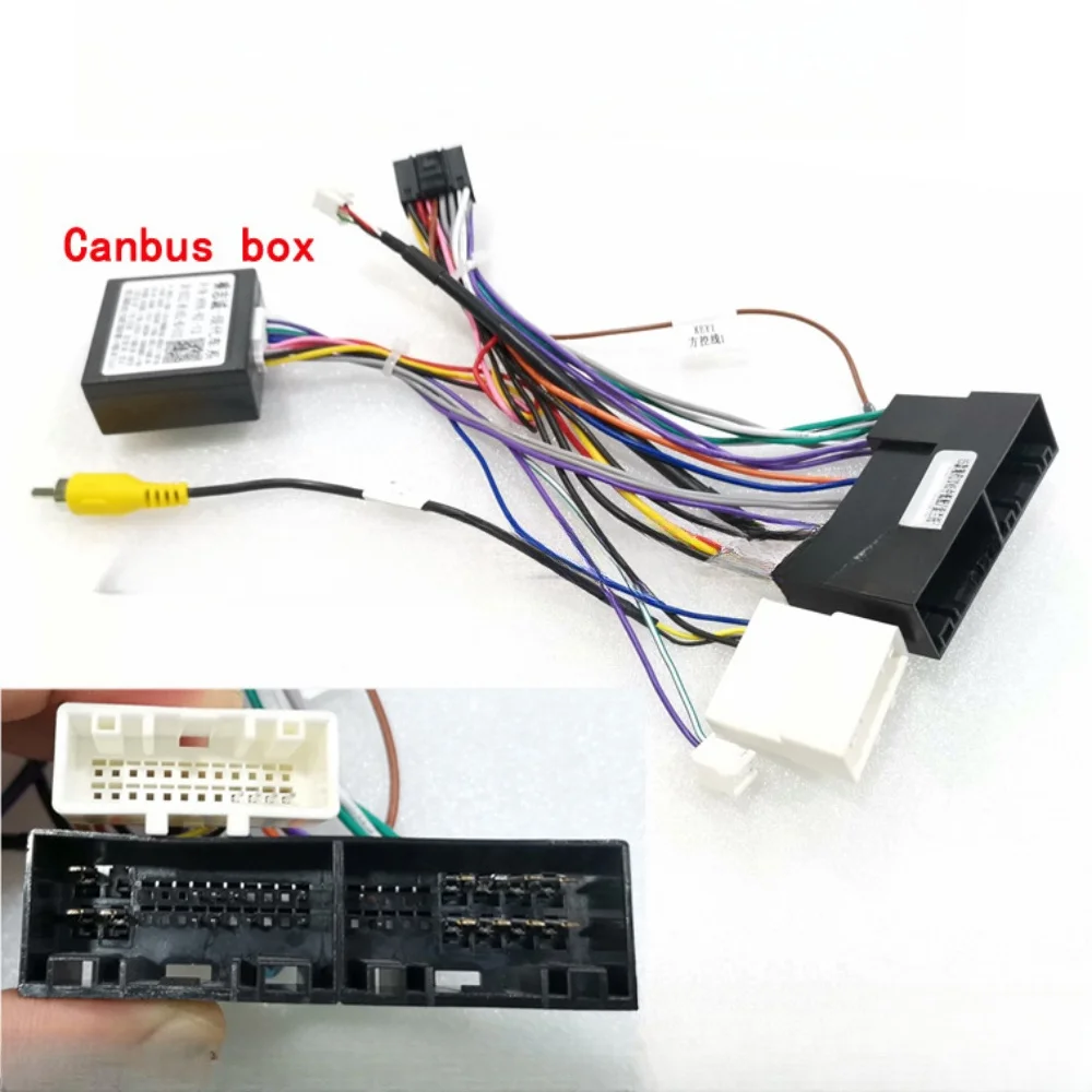 16 PIN Android Canbus Box  Adaptor For HYUNDAI SANTAFE/ IX45 /Elantra/ KIA Sorento /Sportage/Cerato/K3 Wirng Harness Cable