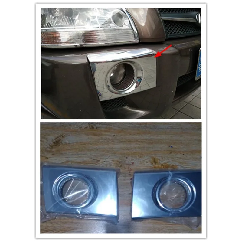 for Hyundai Tucson 2005 2006 2007- 2010 2012 fog lamp frame fog lamp cover fog lamp decoration for pajero sport accessories