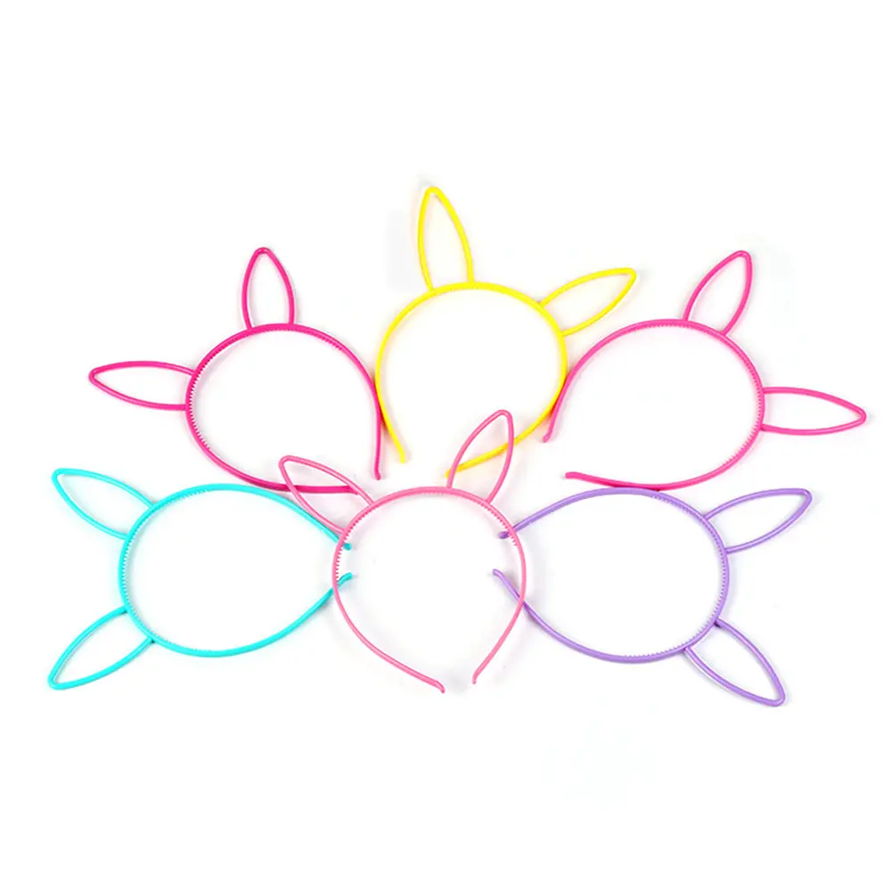 

Набор из 12 повязок на голову с ушками кролика, забавные повязки для волос для детей и девочек, разные цвета, аксессуар для костюма, повязки для малышек